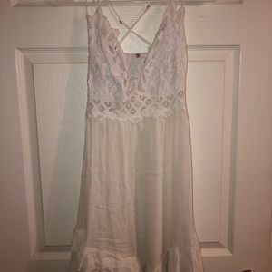Free People White Lace Dress
